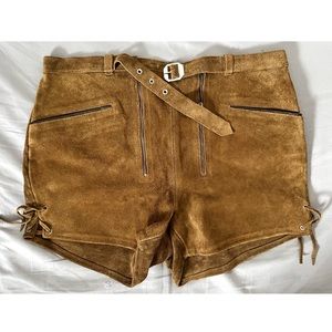Vintage Leather Shorts